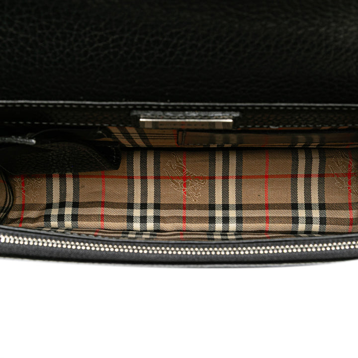 Leather Clutch Black - Gaby Paris