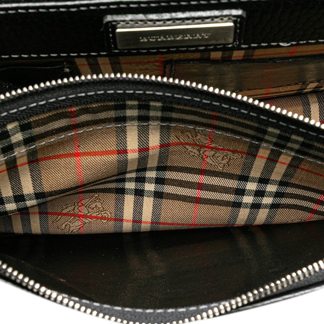 Leather Clutch Black - Gaby Paris