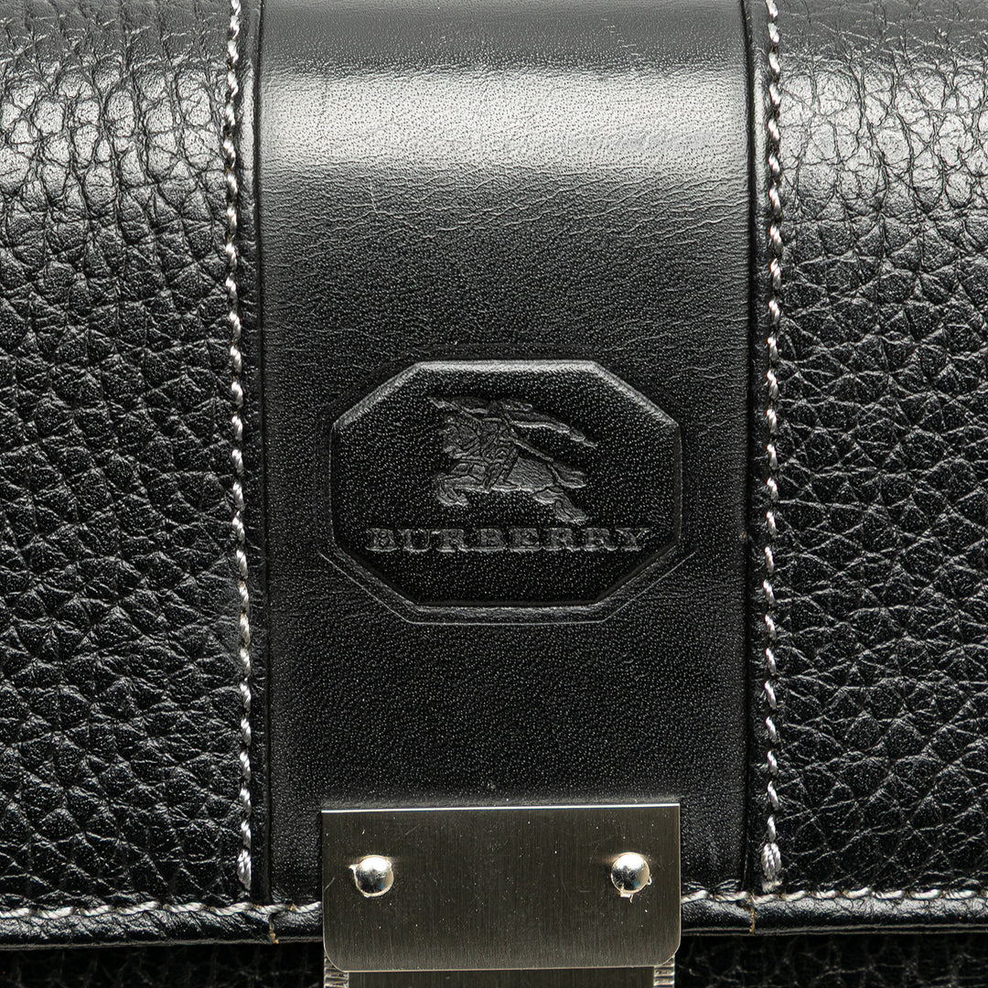 Leather Clutch Black - Gaby Paris
