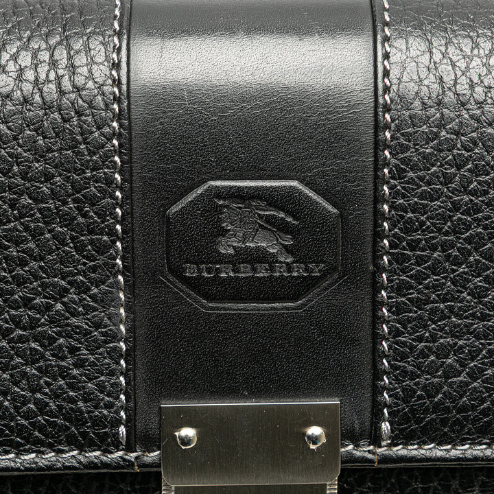 Leather Clutch Black - Gaby Paris