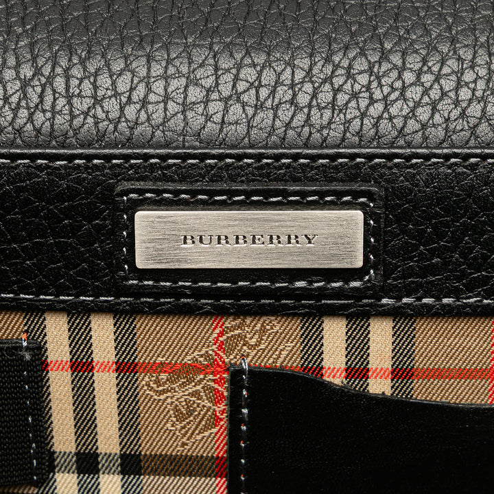 Leather Clutch Black - Gaby Paris