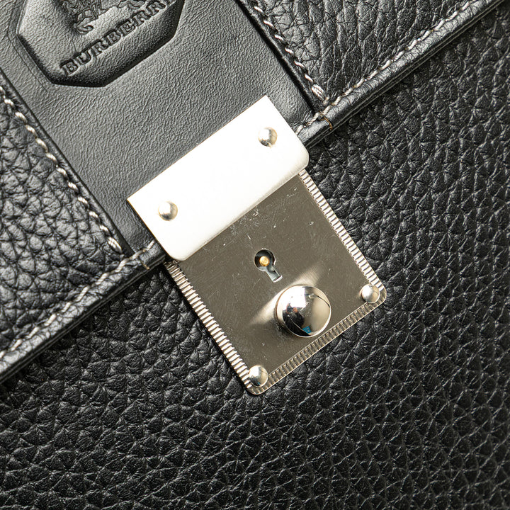 Leather Clutch Black - Gaby Paris