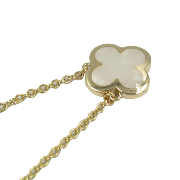 18K Yellow Gold and Mother of Pearl Pure Alhambra Pendant Necklace Gold - Gaby Paris