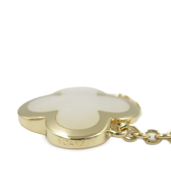 18K Yellow Gold and Mother of Pearl Pure Alhambra Pendant Necklace Gold - Gaby Paris