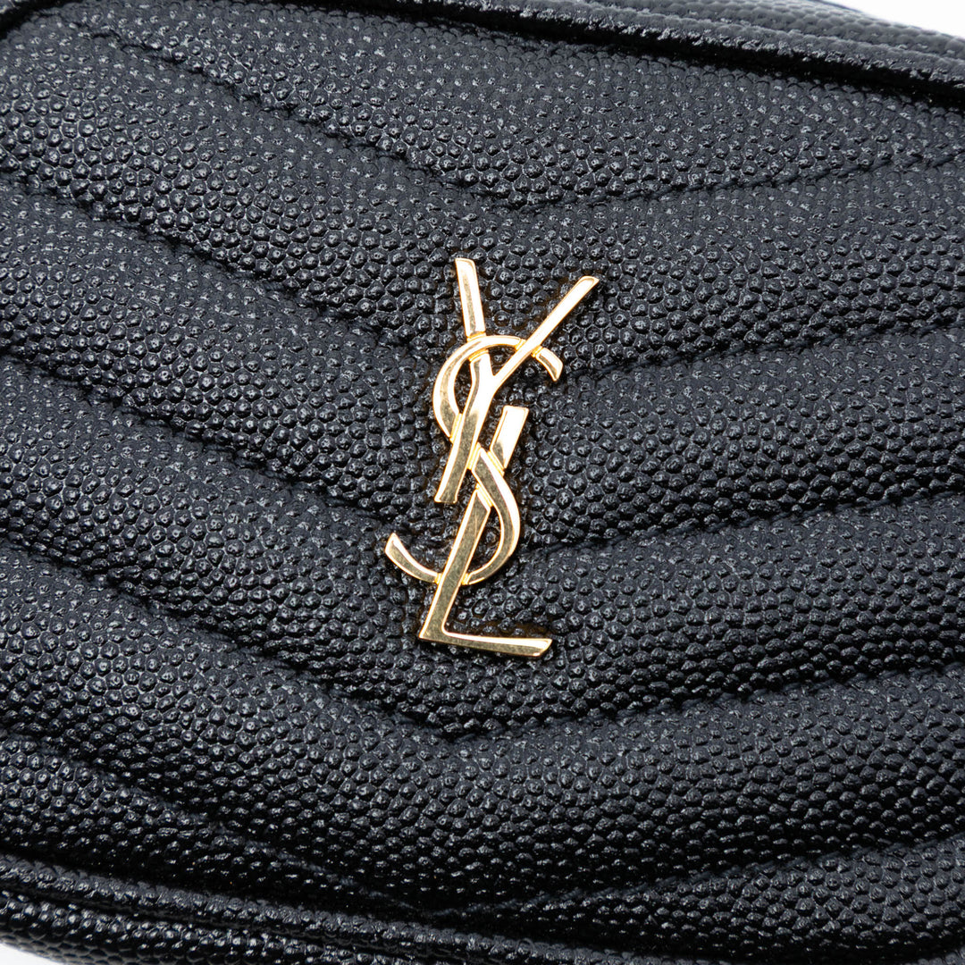 Saint Laurent Baby Matelasse Grain De Poudre Monogram Lou Sac caméra