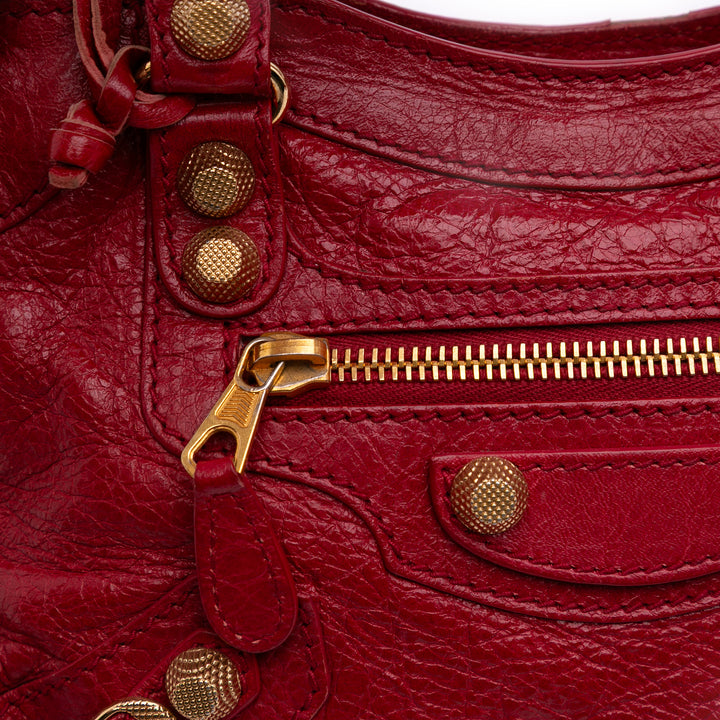 Mini Lambskin Motocross City Giant 21 Satchel Red - Gaby Paris