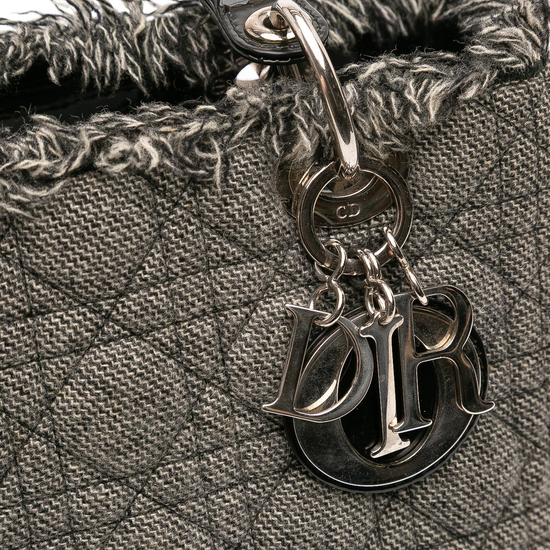 Dior Medium Tweed Cannage Lady Dior