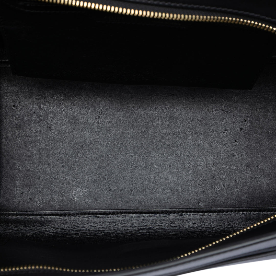 Celine Medium Tricolor Cuir de veau et Daim Trapeze Sac