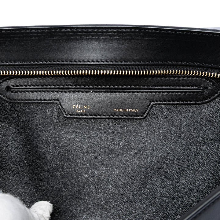 Celine Medium Tricolor Cuir de veau et Daim Trapeze Sac