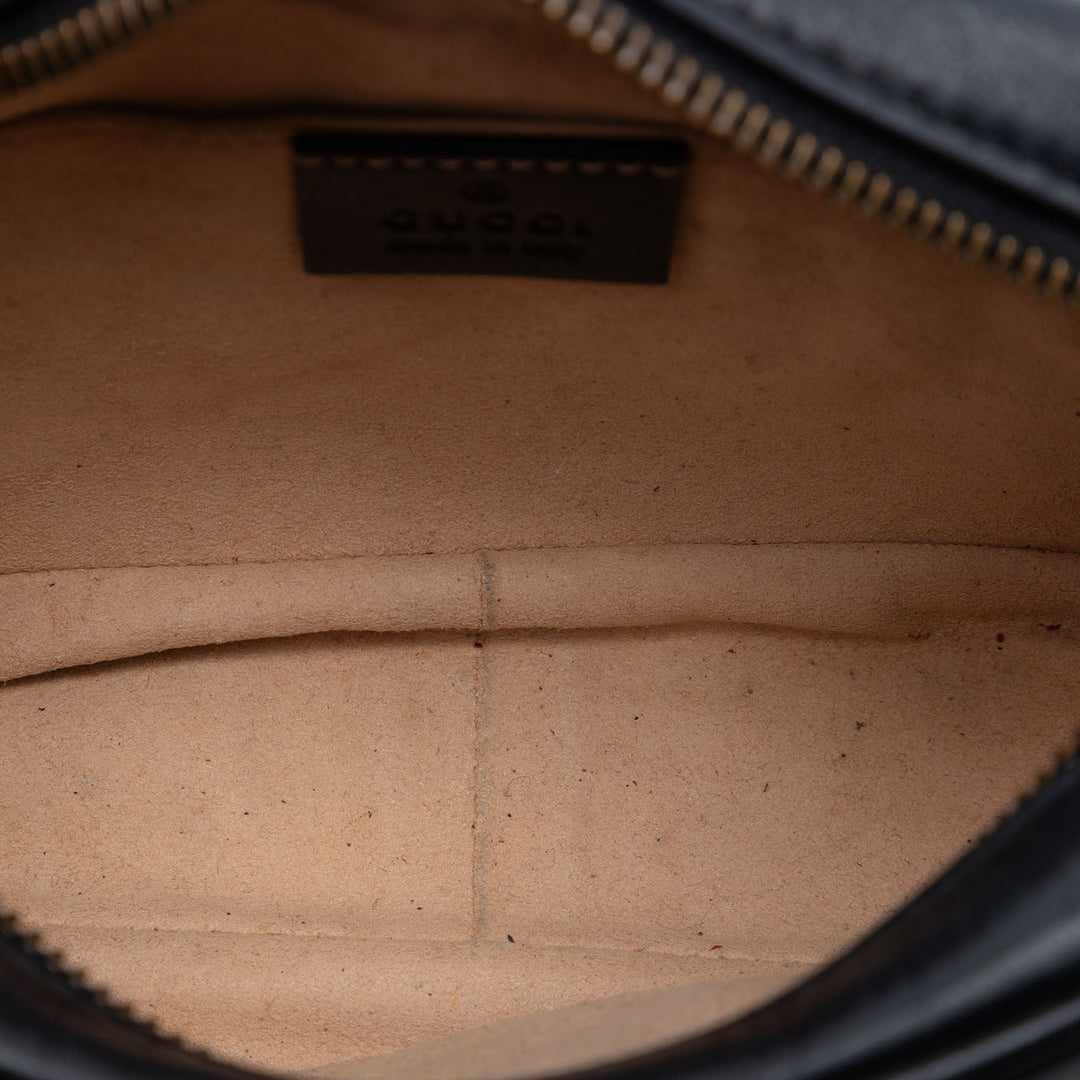 Gucci Mini GG Marmont Matelasse Cuir Sac porté croisé