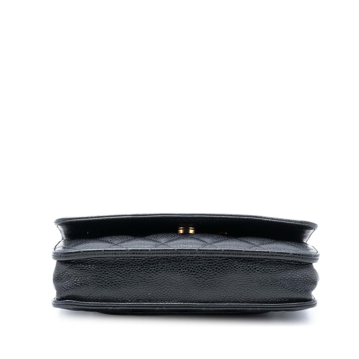 Chanel CC Matelassé Caviar Wallet on Chain