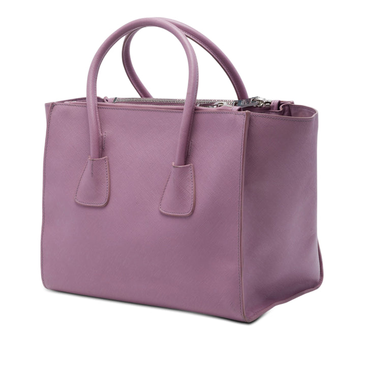 Prada Twin Poche Sac Moyen Cuir Saffiano