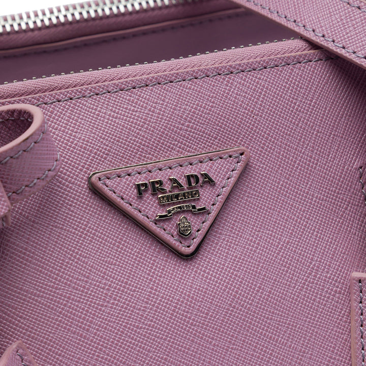 Prada Twin Poche Sac Moyen Cuir Saffiano