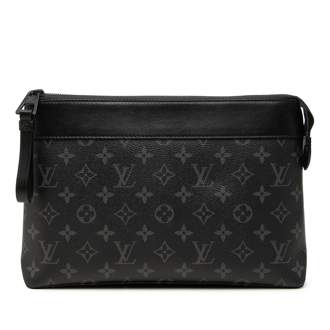 Louis Vuitton Pochette Voyage Souple Monogram Eclipse Noir – vue principale – GABY PARIS