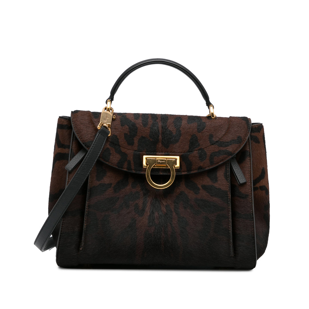 Gancini Sofia Satchel Brown - Gaby Paris