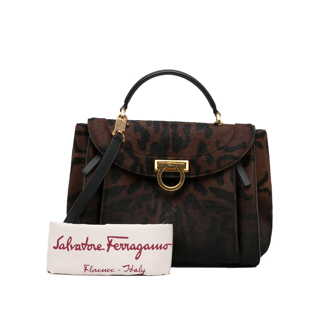 Gancini Sofia Satchel Brown - Gaby Paris