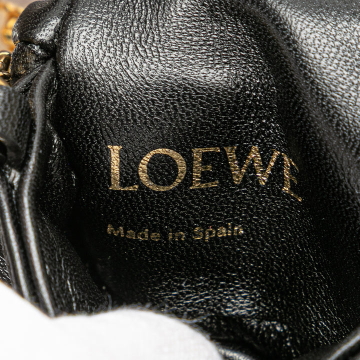 Shiny Lambskin Goya Puffer Case Black - Gaby Paris