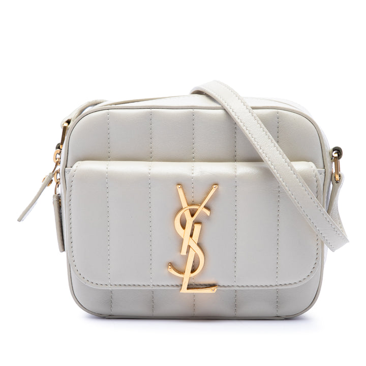 Saint Laurent Toy Matelassé Cuir d’agneau Vicky Sac caméra