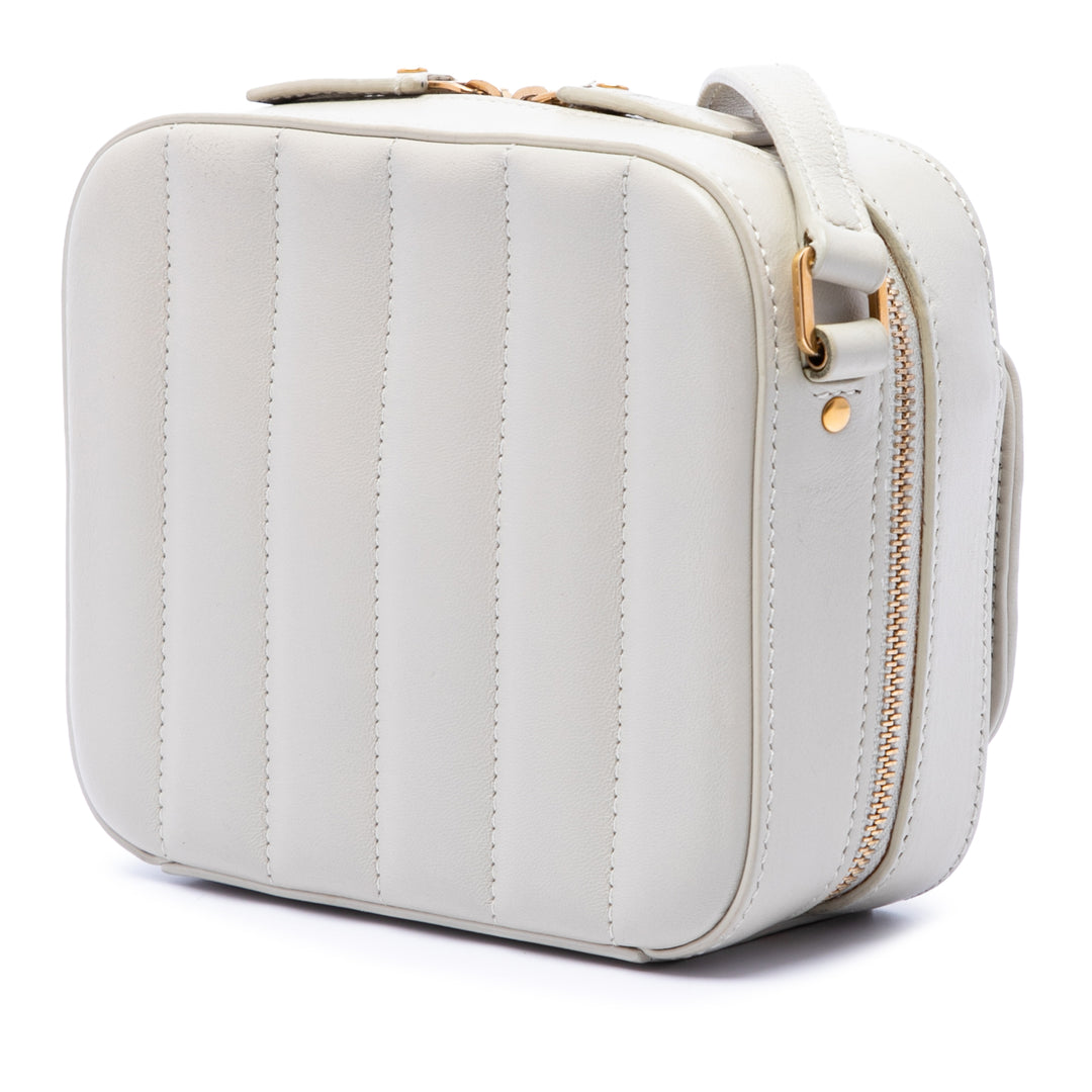 Saint Laurent Toy Matelassé Cuir d’agneau Vicky Sac caméra