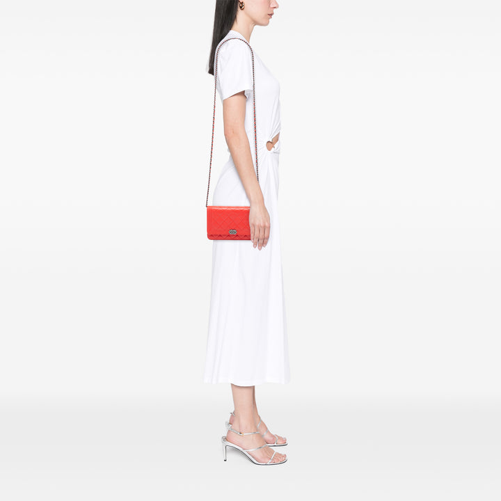 Chanel Matelassé Cuir d’agneau Boy Wallet on Chain