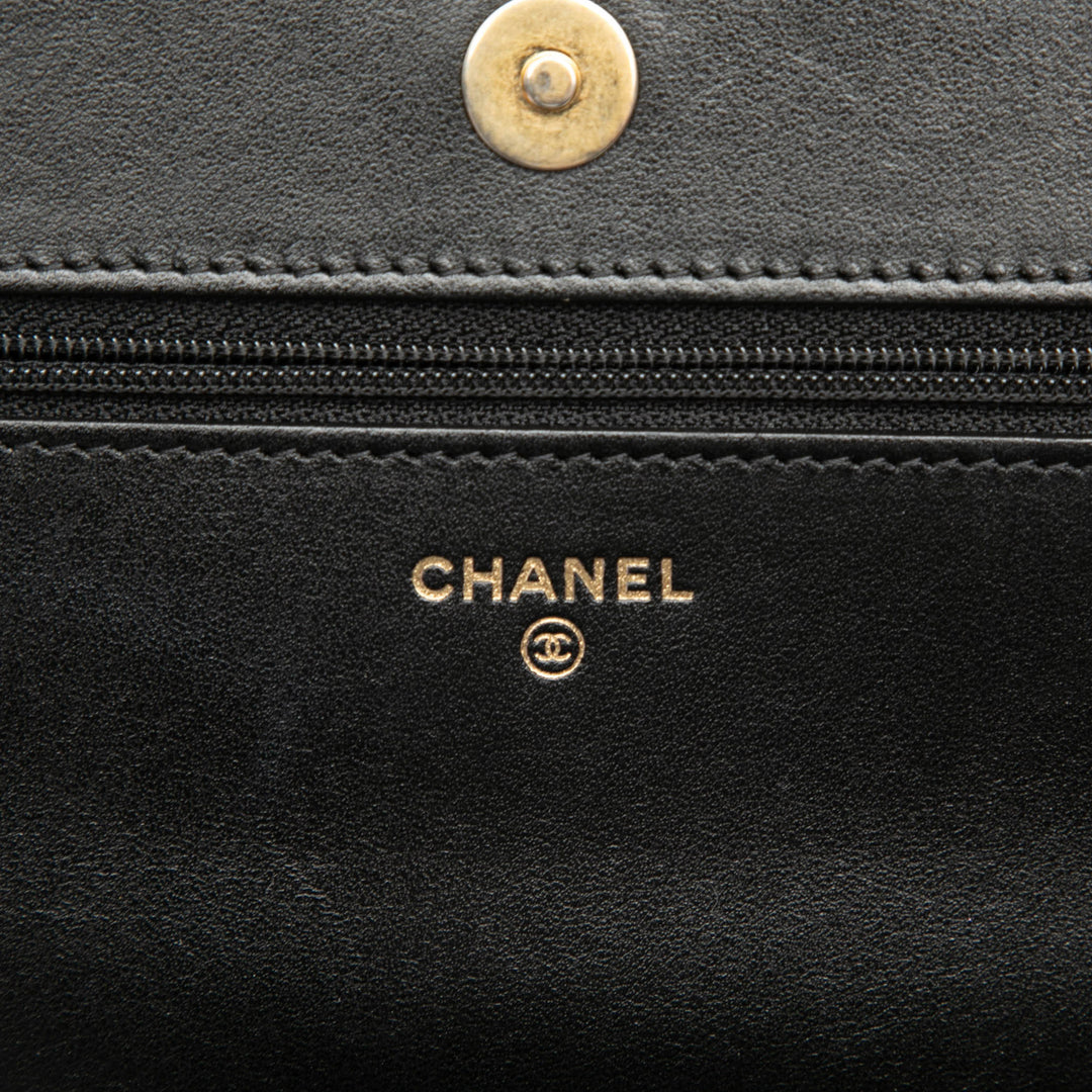 Chanel Matelassé Caviar Boy Wallet on Chain