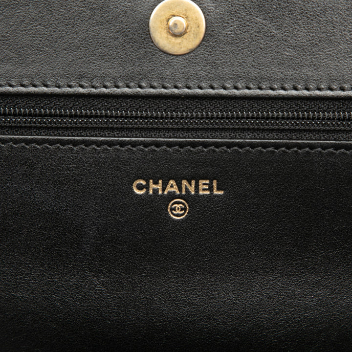 Chanel Matelassé Caviar Boy Wallet on Chain