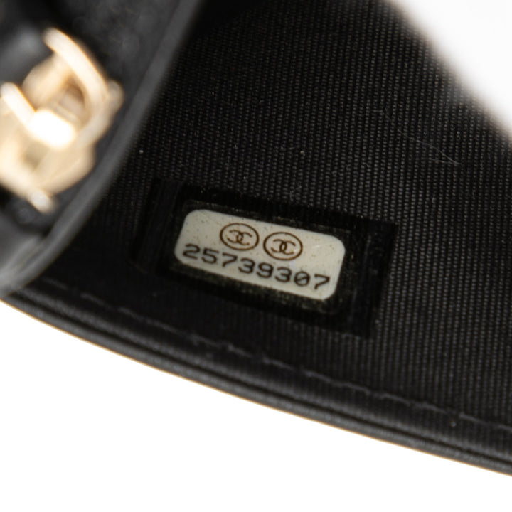 Chanel Matelassé Caviar Boy Wallet on Chain
