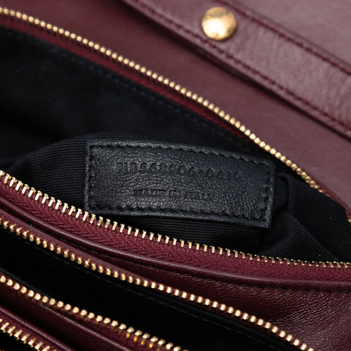 Saint Laurent Diamond Matelassé Cuir d’agneau Angie Chain Bag