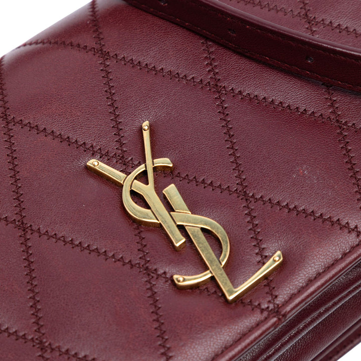 Saint Laurent Diamond Matelassé Cuir d’agneau Angie Chain Bag