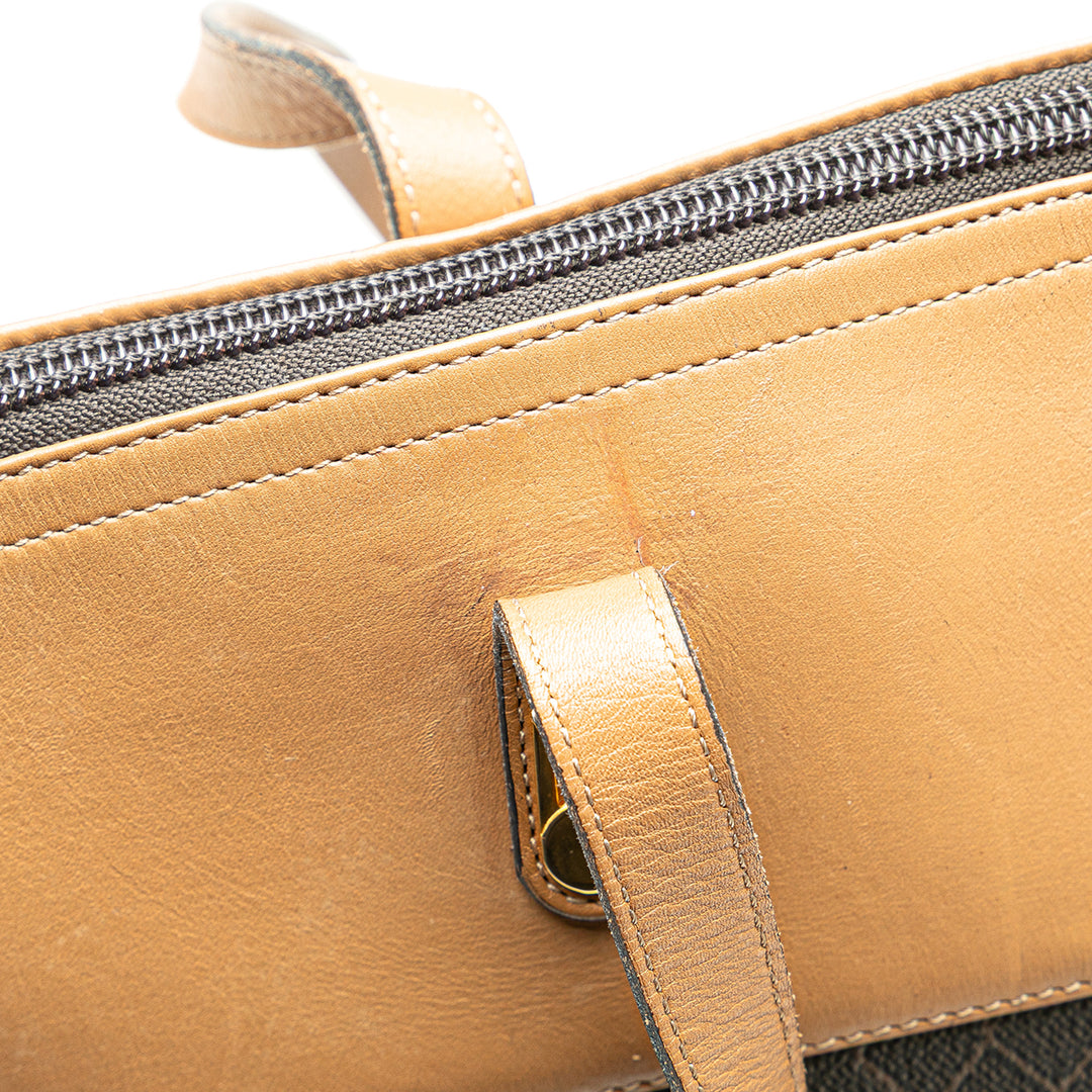 Honeycomb Coated Canvas Tote Black - Gaby Paris