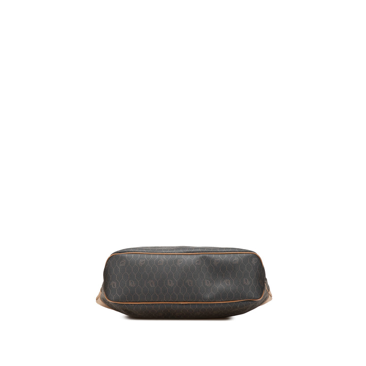 Honeycomb Coated Canvas Tote Black - Gaby Paris