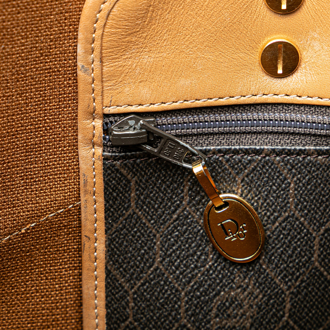 Honeycomb Coated Canvas Tote Black - Gaby Paris