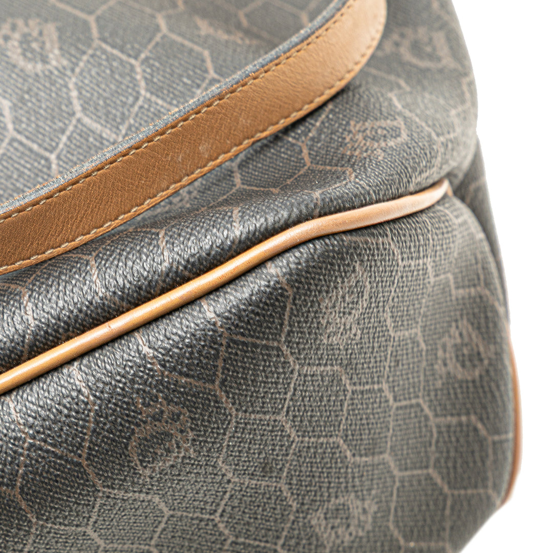 Honeycomb Coated Canvas Tote Black - Gaby Paris