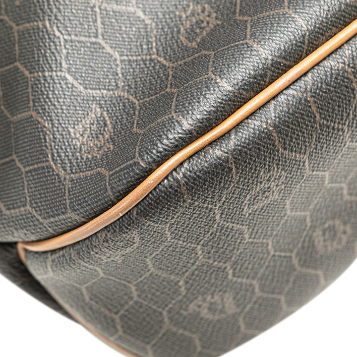 Honeycomb Coated Canvas Tote Black - Gaby Paris