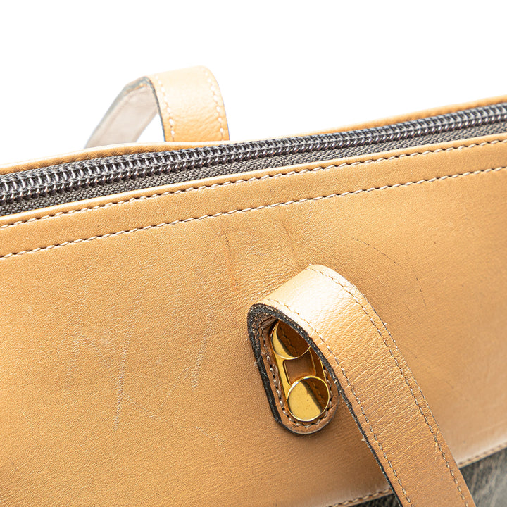 Honeycomb Coated Canvas Tote Black - Gaby Paris