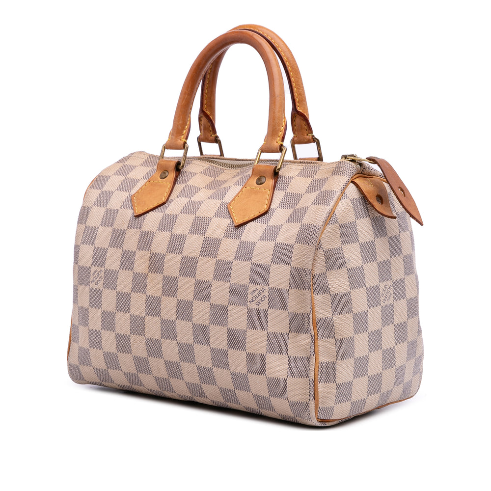 Damier Azur Speedy 25 White - Gaby Paris