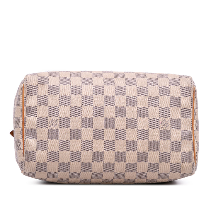 Damier Azur Speedy 25 White - Gaby Paris