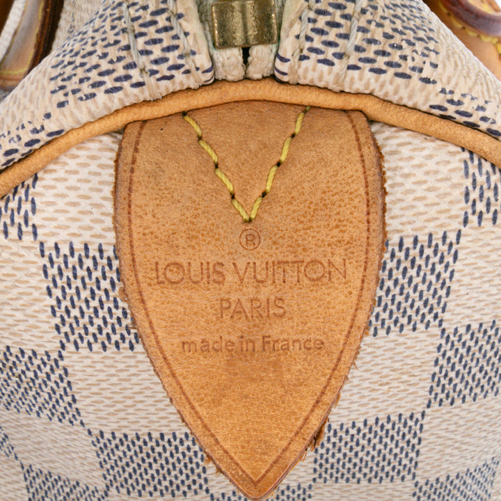 Damier Azur Speedy 25 White - Gaby Paris