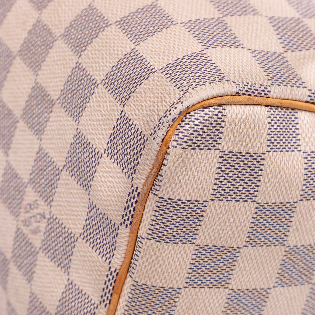 Damier Azur Speedy 25 White - Gaby Paris