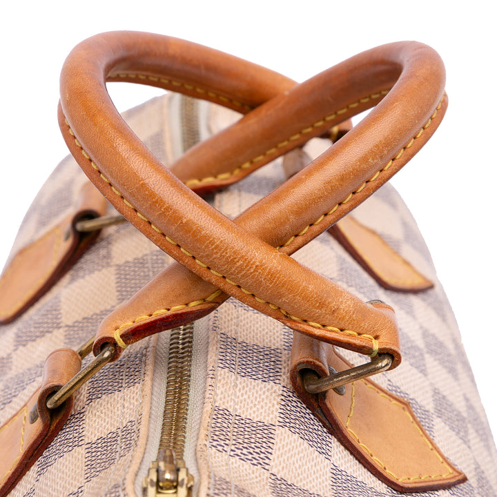 Damier Azur Speedy 25 White - Gaby Paris