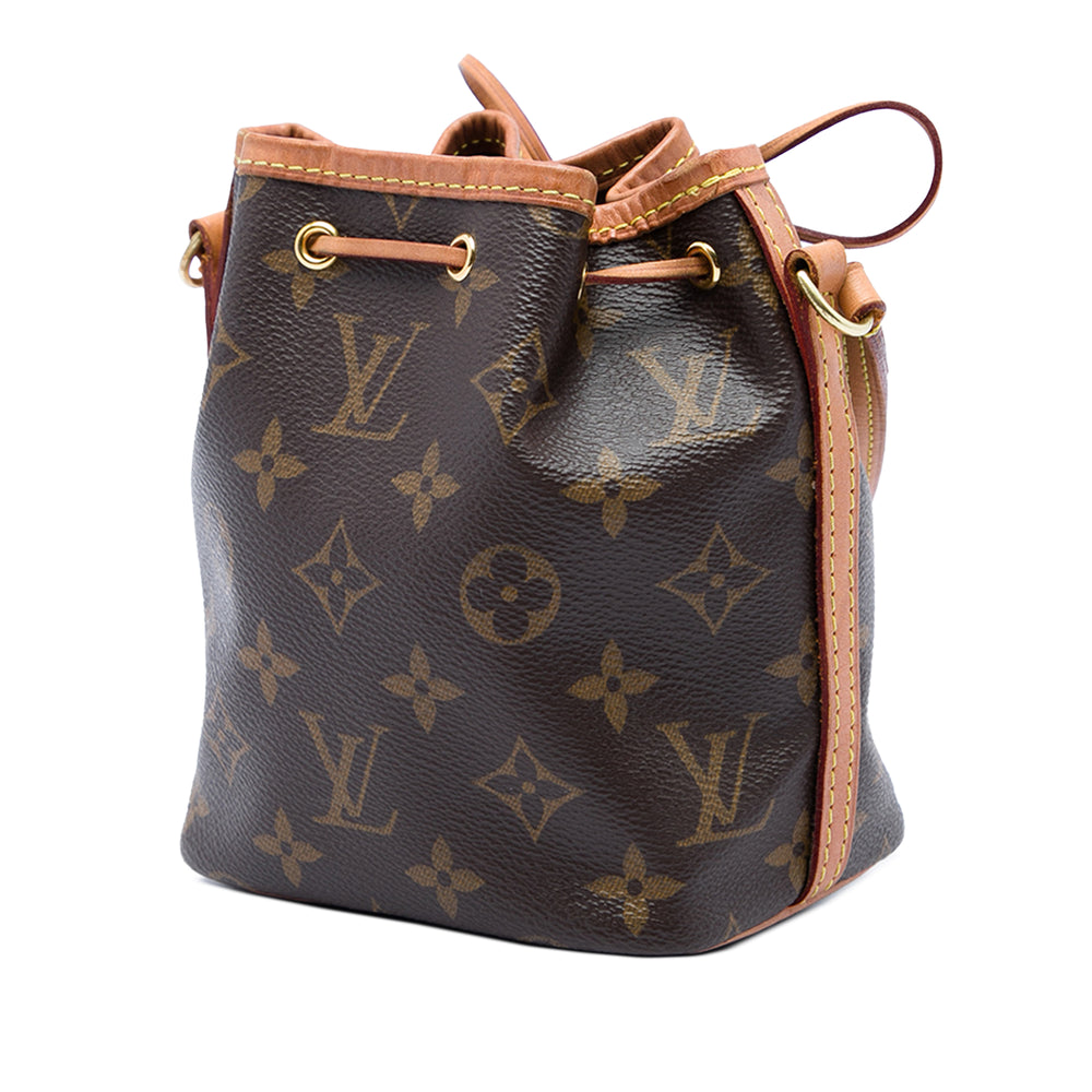 Louis Vuitton Noe Nano Monogram Marron – vue 2 – GABY PARIS