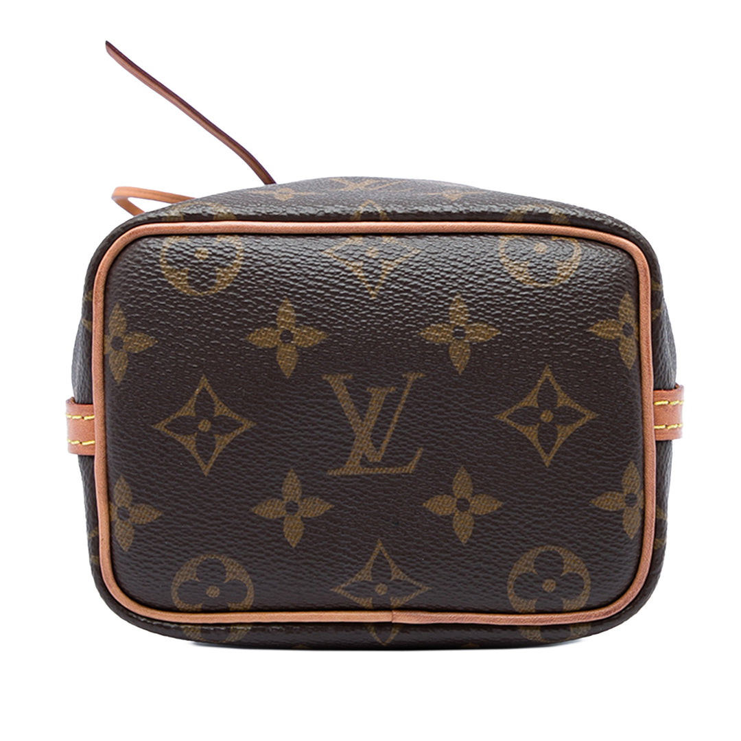 Louis Vuitton Noe Nano Monogram Marron – vue 3 – GABY PARIS