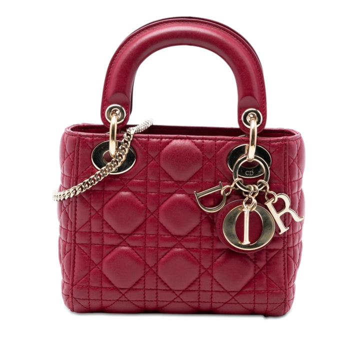 Dior Mini Cuir d’agneau Cannage Lady Dior