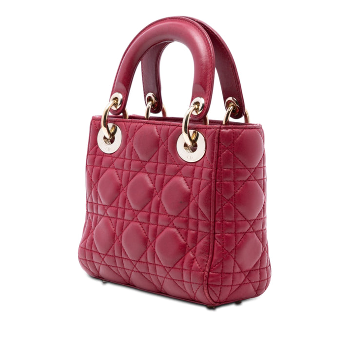 Dior Mini Cuir d’agneau Cannage Lady Dior