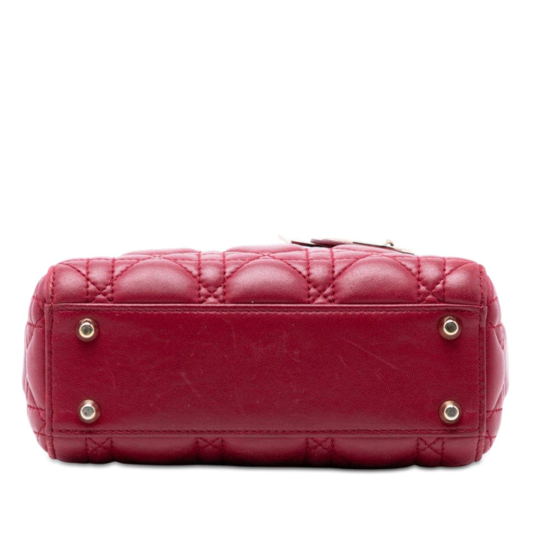 Dior Mini Cuir d’agneau Cannage Lady Dior