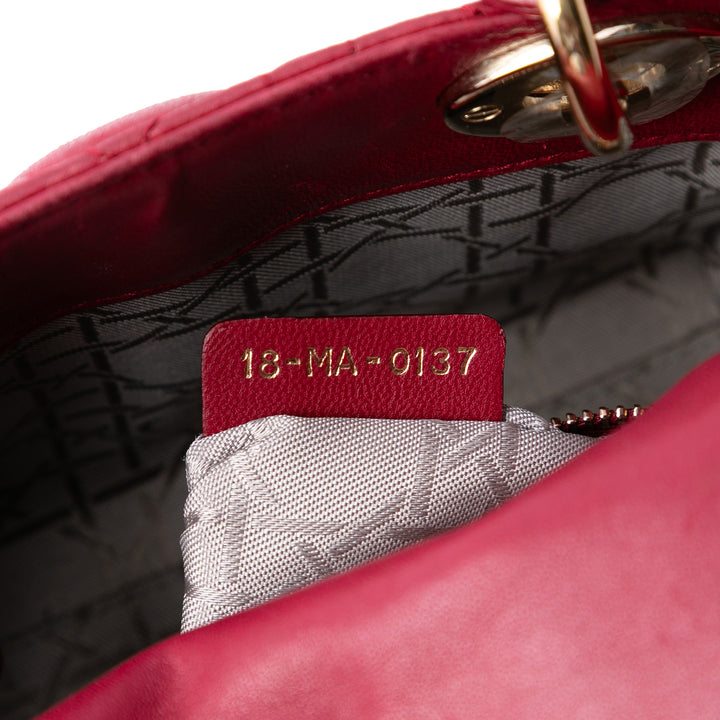 Dior Mini Cuir d’agneau Cannage Lady Dior