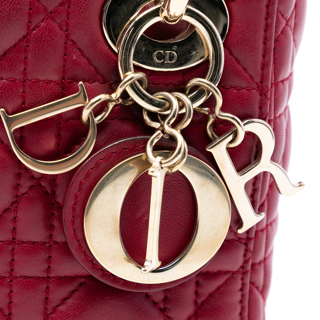 Dior Mini Cuir d’agneau Cannage Lady Dior