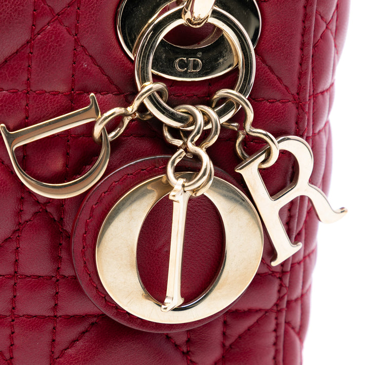 Dior Mini Cuir d’agneau Cannage Lady Dior