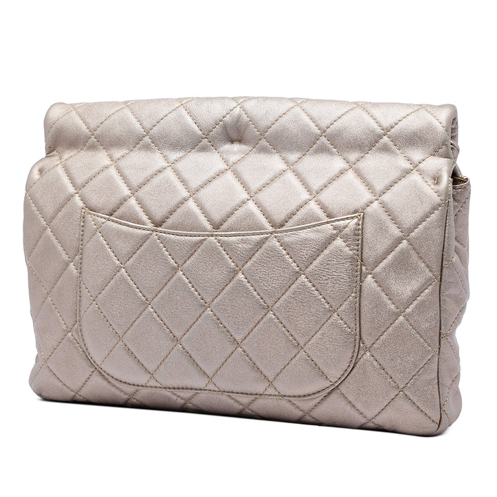 Matelassé Irisé Reissue 2.55 Roll Pochette Grand Cuir de veau Doré