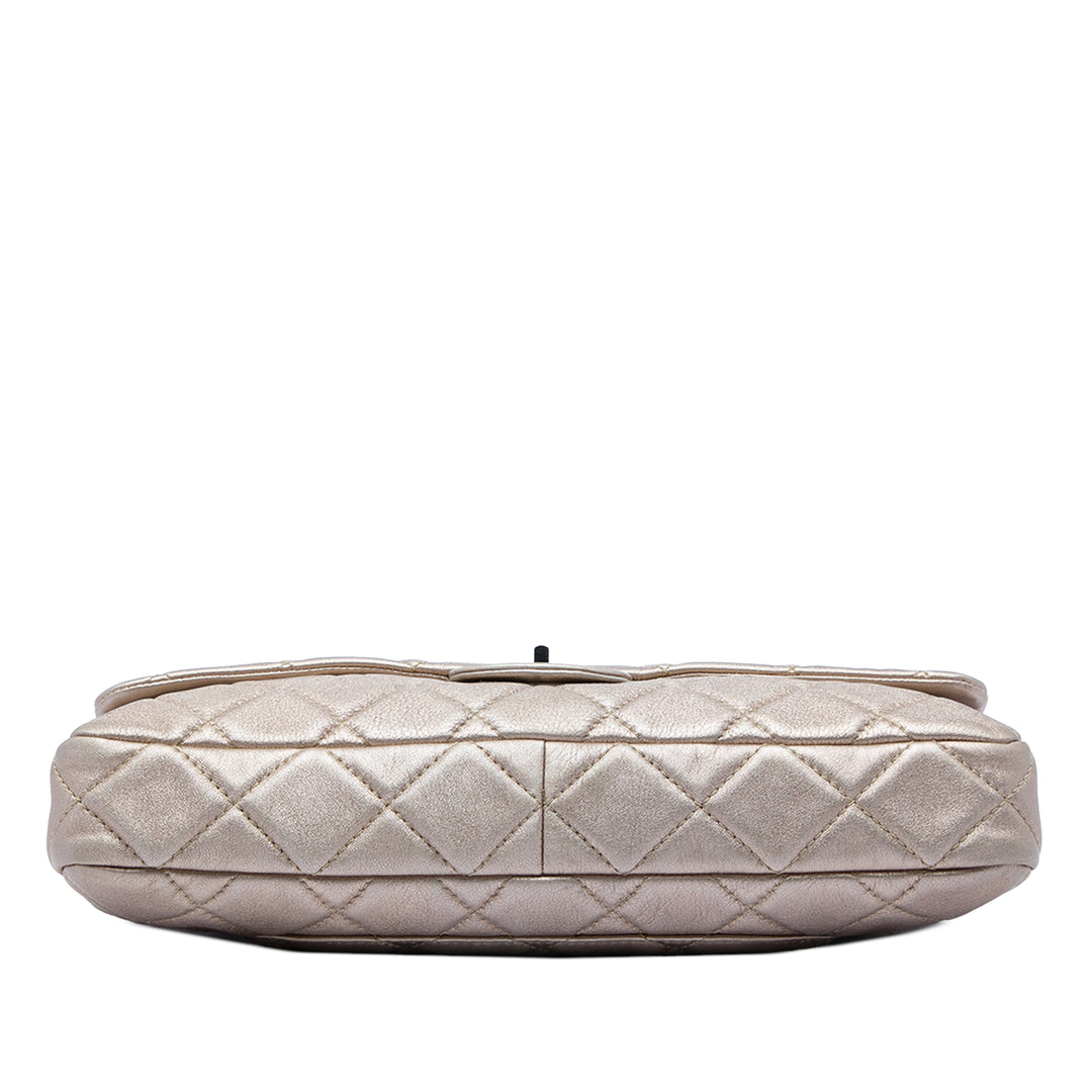 Matelassé Irisé Reissue 2.55 Roll Pochette Grand Cuir de veau Doré